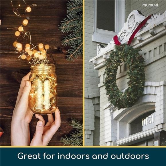 LED Fairy Lights Battery Operated String Lights 12Pack 7.2ft 20 Battery Powered - Picture 5 of 6